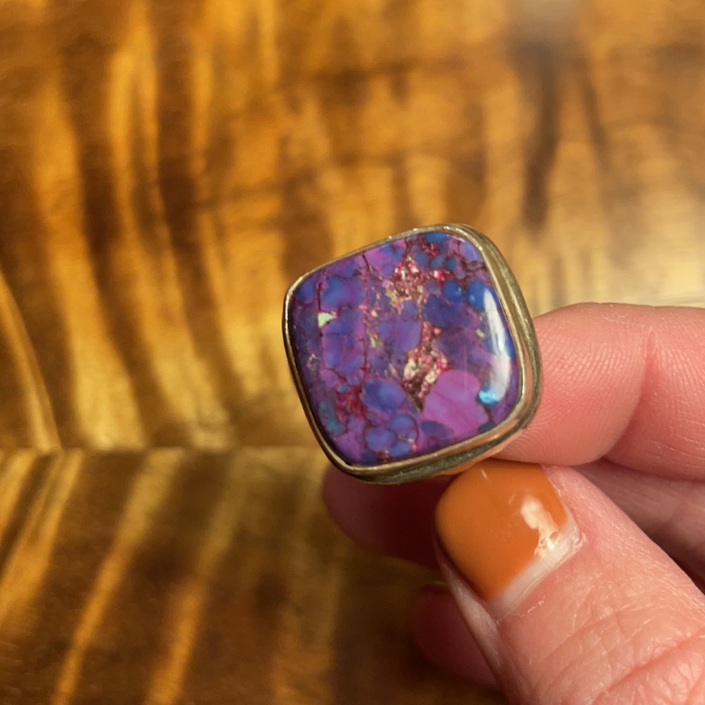 Purple Turquoise😍💜 925 Sterling Silver Ring
